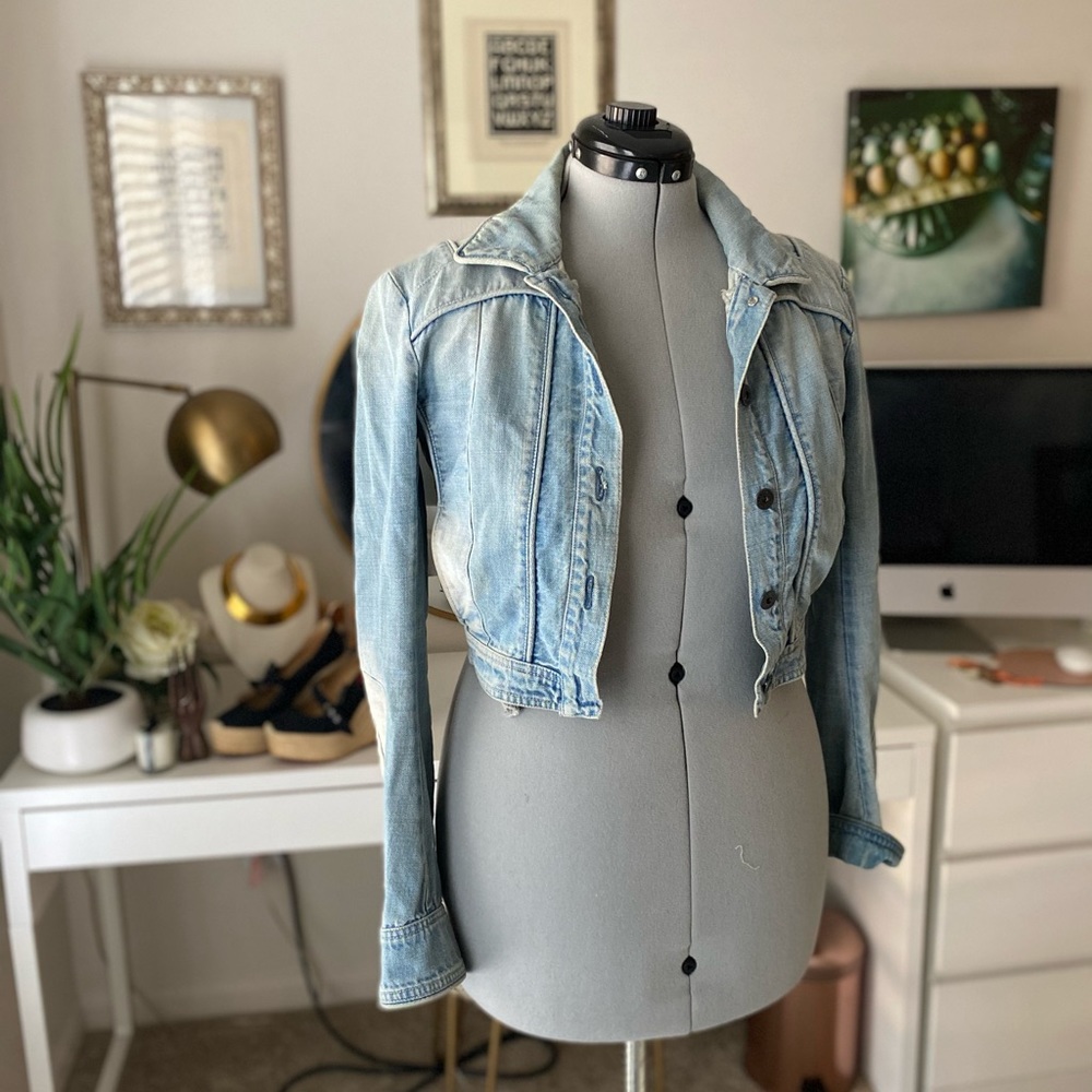 Sportmax Light Wash Denim Jean Jacket